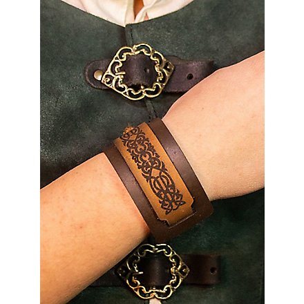 Medieval leather armband - Finwe